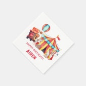 Karneval Circus Big Top Geburtstag Serviette (Ecke)
