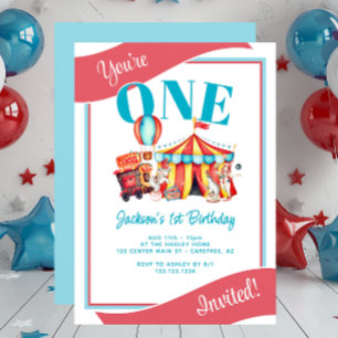 Karneval Circus Big Top Kind's Birthday Einladung