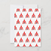 Karneval Circus Clownfestival Dankeskarte (Rückseite)