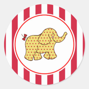 Karneval Circus Elephant Party Stickers