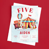 Karneval Circus Festival 5. Geburtstag Einladung