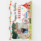 Karneval Circus Festival Kindershow Foto Geburtsta Banner (Vertikal)