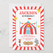 Karneval Circus Geburtstagseinladung Einladung (Vorderseite)