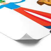 Karneval Circus Geburtstagsparty Begrüßung Poster (Ecke)