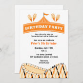 Karneval Circus Geburtstagsparty Einladung (Vorne/Hinten)