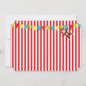 Karneval Circus Geburtstagsparty Einladungen (Rückseite)