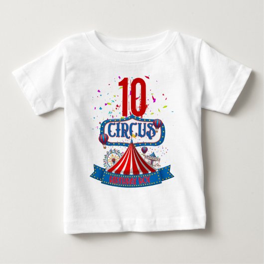 Karneval Circus Party Celebration Age 5 Match Baby T-shirt (Vorderseite)