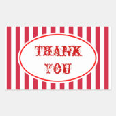 Karneval Circus Party Danke Stickers (Vorderseite)