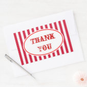 Karneval Circus Party Danke Stickers (Umschlag)