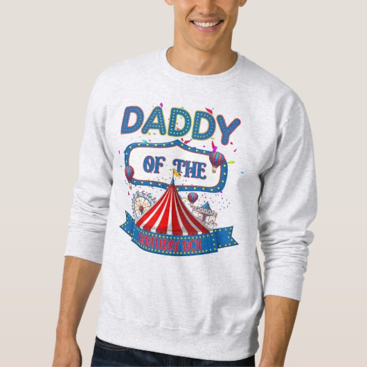 Karneval Circus Party Feier Daddy Matching   Sweatshirt (Vorderseite)