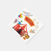 Karneval Circus Party Serviette (Ecke)