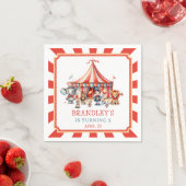 Karneval Circus Show & Animals Geburtstag Napkin Serviette (Beispiel)