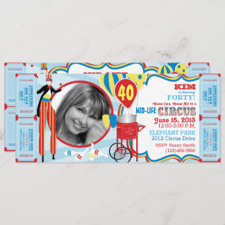Karneval Circus Stilt Walker Geburtstag Einladung