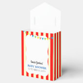 Karneval Circus Stripe Babydusche Geschenkschachtel (Geöffnet)