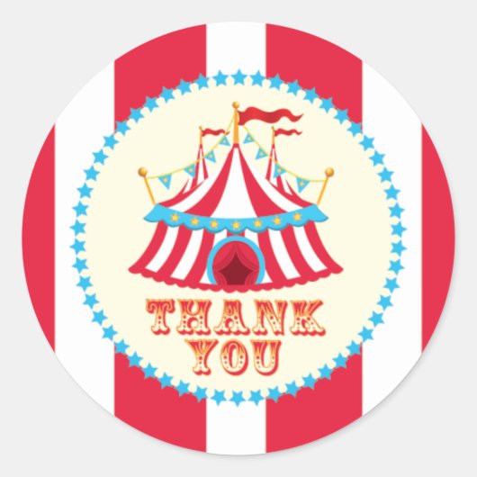 Karneval, Circus Zent, Danke, Aufkleber (Vorderseite)