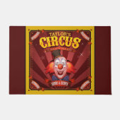 Karneval Clown ADD NAME Big Top Family Circus Show Fußmatte (Vorderseite)