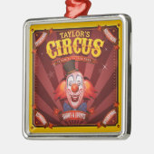 Karneval Clown ADD NAME Big Top Family Circus Show Ornament Aus Metall (Links)