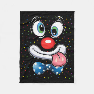 Karneval Clown Gesicht Circus Kostüm Kinder Männer Fleecedecke