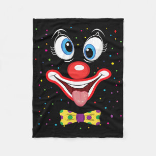 Karneval Clown Gesicht Circus Kostüm Kinder Männer Fleecedecke