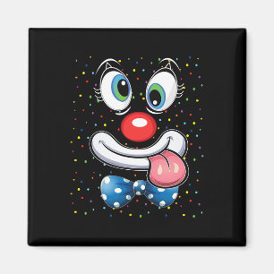Karneval Clown Gesicht Circus Kostüm Kinder Männer Magnet
