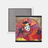 Karneval Clown Magnet (Vorderseite/Rückseite)