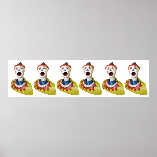 Karneval-Clowns Poster (Vorne)