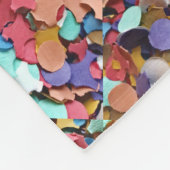 Karneval Confetti farbenfrohe Papierstücke Stücke Fleecedecke (Ecke)
