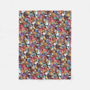 Karneval Confetti farbenfrohe Papierstücke Stücke Fleecedecke