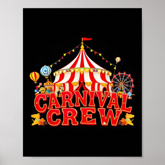 Karneval Crew Matching Circus Stab Zelt Party Cir Poster (Vorne)