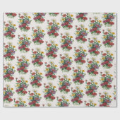 Karneval der Blumen Geschenkpapier (Flach)