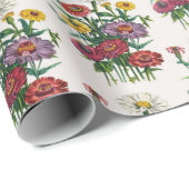 Karneval der Blumen Geschenkpapier (Rolleneckpunkt)