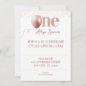 Karneval der Freude Einladung zum ersten Geburtsta (Rückseite)