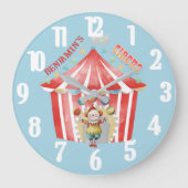 Karneval des Fun Boy's Room Große Wanduhr (Vorderseite)