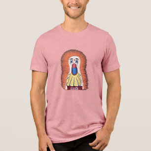 Karneval Down-A-Clown-Spiel - Retro Clown Tri-Blend Shirt