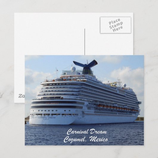 Karneval Dream Postkarte (Vorne/Hinten)