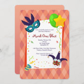 Karneval-Einladung Einladung (Vorne/Hinten)