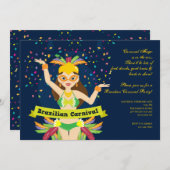 Karneval-Einladung Einladung (Vorne/Hinten)