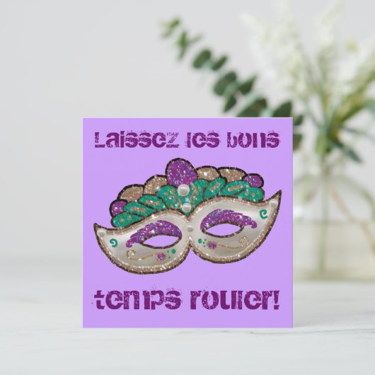 Karneval-Einladung Einladung (Stehend Vorderseite)