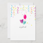 Karneval-Einladung Einladung (Rückseite)