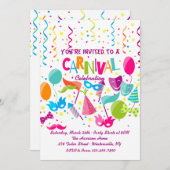 Karneval-Einladung Einladung (Vorne/Hinten)
