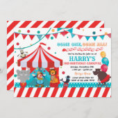 Karneval - Einladung zum Geburtstag (Vorne/Hinten)