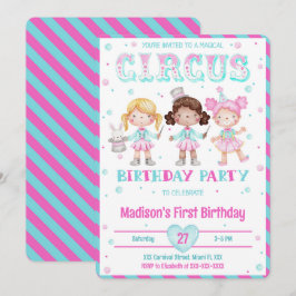 Karneval - Einladungen zum Geburtstag