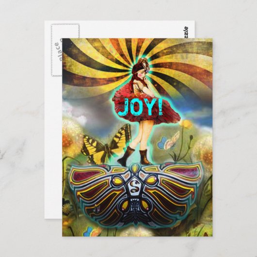 Karneval Fairy Postcard Postkarte (Vorne/Hinten)