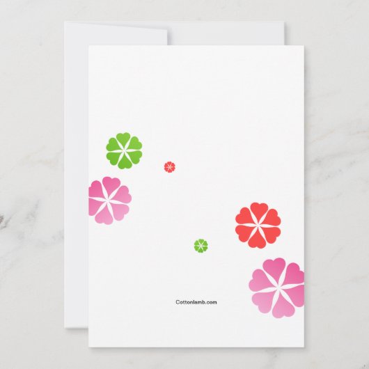 Karneval färbt Einladung Cinco Des Mayo (Rückseite)