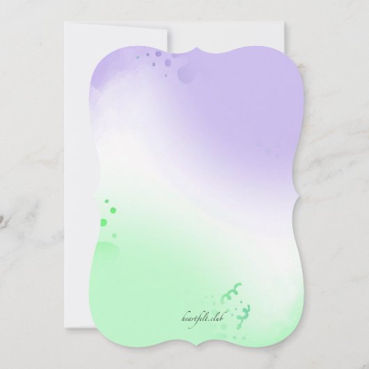 Karneval-Feier Einladung (Rückseite)