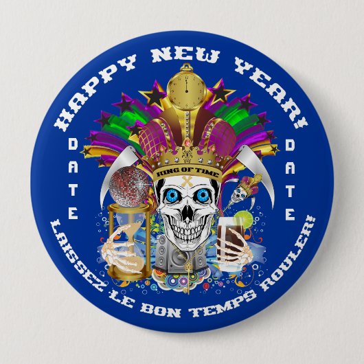 Karneval-Feiertag fertigen Ansicht-Anmerkungen Button (Vorderseite)