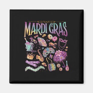 Karneval Feiertag Lustig Louisiana  Magnet