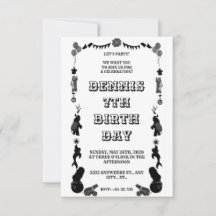 Karneval Festival schwarz und weiß