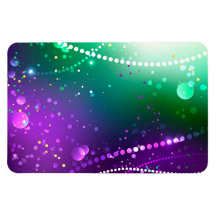 Karneval Festlicher Lila Hintergrund Magnet