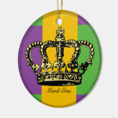 Karneval-Flaggen-Krone Keramikornament (Links)